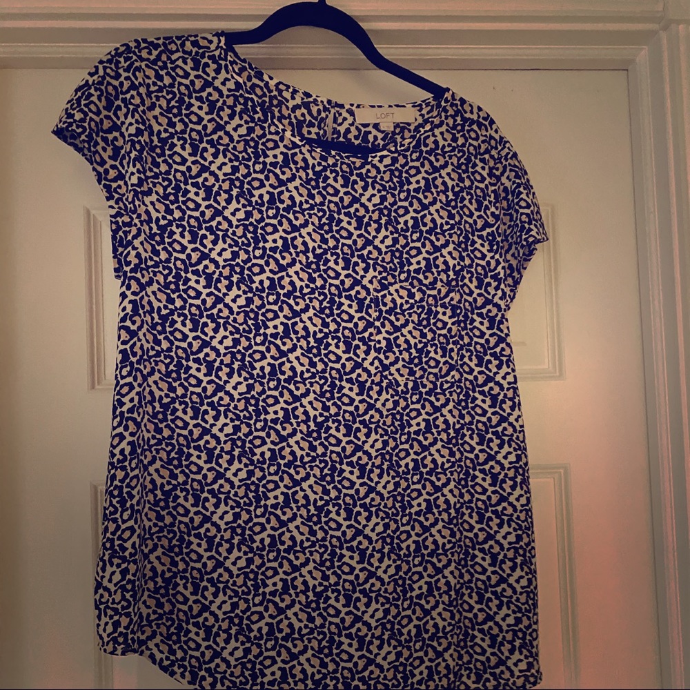 Leopard silk blouse
